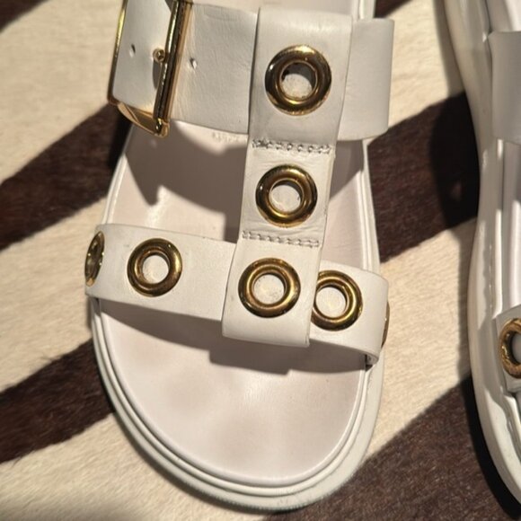 Alexander McQueen 🔥Sale🔥white hybrid slide sandals made in Italy 🇮🇹 - Picture 4 of 9